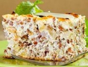 Рисовая запеканка с фруктами