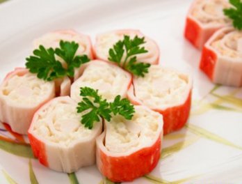 Изысканая крабовая закуска для рождественского застолья